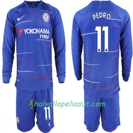 Jalkapallo Pelipaidat Chelsea Pedro 11 Lasten Kotipaita 2018-2019 Pitkähihainen